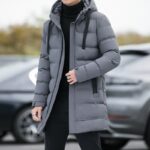 Men's Long Hooded Winter Jacket