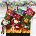2024 Christmas 3D Plush Stockings Set