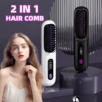 2-in-1 Wireless Hair Straightener & Brush
