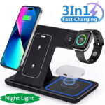 15W 3-in-1 Foldable LED Wireless Charger