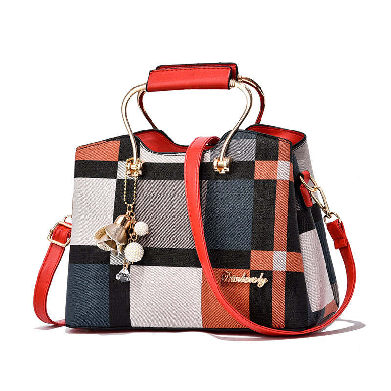 053c0643-766f-4edc-9b67-f6a3920e7318.jpg Checkered Women’s Crossbody Bag — Stylish & Portable. - Image 1