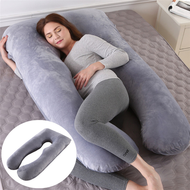 a9c30a92-daf5-4159-a1bd-c01f21db35f2.jpg U-Shape Maternity Pillow — Cool, Comfortable Sleep Support. - Image 1